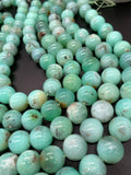Chrysoprase Round Beads • 14- 14.50 mm Size • Code #15 • AAA quality • Length 40 Cm • Natural Chrysoprase beads • Origin Australia