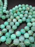 Chrysoprase Round Beads • 14- 14.50 mm Size • Code #15 •  AAA quality • Length 40 Cm • Natural Chrysoprase beads • Origin Australia