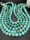 Chrysoprase Round Beads • 14- 14.50 mm Size • Code #15 •  AAA quality • Length 40 Cm • Natural Chrysoprase beads • Origin Australia