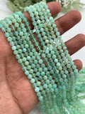 Chrysoprase Round Beads • 4 mm Size • AA quality • Length 40 Cm • Natural Chrysoprase beads • Origin Australia