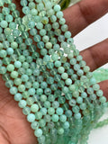 Chrysoprase Round Beads • 4 mm Size • AA quality • Length 40 Cm • Natural Chrysoprase beads • Origin Australia