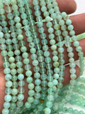 Chrysoprase Round Beads • 4 mm Size • AA quality • Length 40 Cm • Natural Chrysoprase beads • Origin Australia