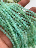 Chrysoprase Round Beads • 4 mm Size • AA quality • Length 40 Cm • Natural Chrysoprase beads • Origin Australia