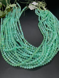 Chrysoprase Round Beads • 5 mm Size • AAAA quality • Length 40 Cm • Natural Chrysoprase beads • Origin Australia