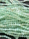 Chrysoprase Round Beads • 3 mm Size • AAA quality • Length 40 Cm • Natural Chrysoprase beads • Origin Australia
