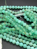 Chrysoprase Round Beads • 5.5 mm Size • AAAA quality • Length 40 Cm • Natural Chrysoprase beads • Origin Australia