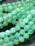 Chrysoprase Round Beads • 5.5 mm Size • AAAA quality • Length 40 Cm • Natural Chrysoprase beads • Origin Australia