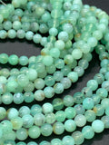 Chrysoprase Round Beads • 6 mm Size • AA quality • Length 40 Cm • Natural Chrysoprase beads • Origin Australia