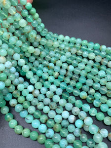 Chrysoprase Round Beads • 7 mm Size • AA quality • Length 40 Cm • Natural Chrysoprase beads • Origin Australia