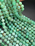 Chrysoprase Round Beads • 7 mm Size • AA quality • Length 40 Cm • Natural Chrysoprase beads • Origin Australia