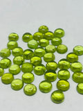 8MM Peridot Round Cabs , pack of 1 Pc. Natural Peridot cabochon, loose gemstone cab.