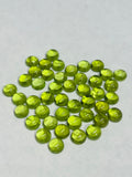 8MM Peridot Round Cabs , pack of 1 Pc. Natural Peridot cabochon, loose gemstone cab.