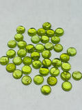 8MM Peridot Round Cabs , pack of 1 Pc. Natural Peridot cabochon, loose gemstone cab.