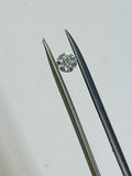 4MM white Moissanite faceted round , Pack of 1 PCs, Moissanite faceted loose stone