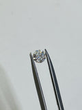 4MM white Moissanite faceted round , Pack of 1 PCs, Moissanite faceted loose stone