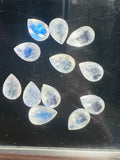 Moonstone Faceted Pear 5X7-8MM Cabochon AAA Quality Moonstone Faceted Cabochon- Pack of 4 Piece