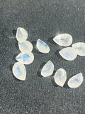 Moonstone Faceted Pear 5X7-8MM Cabochon AAA Quality Moonstone Faceted Cabochon- Pack of 4 Piece