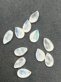 Moonstone Faceted Pear 5X7-8MM Cabochon AAA Quality Moonstone Faceted Cabochon- Pack of 4 Piece