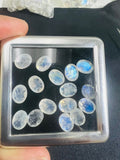 6X8MM Moonstone Faceted Oval, AAA Quality Moonstone Faceted - Pack of 4 Piece, Oval shape loose cut stone.