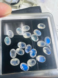 5X7MM Moonstone Faceted Oval, AAA Quality Moonstone Faceted - Pack of 5 Piece, Oval shape loose cut stone.