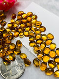 Citrine Oval Cabochon 7x9 mm size - Pack of 4 Pcs - - AAA Quality - Natural Citrine Cabs