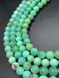 Chrysoprase Round Beads • 10 mm Size • Code #04 •  AAA quality • Length 40 Cm • Natural Chrysoprase beads • Origin Australia