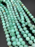 Chrysoprase Round Beads • 8 mm Size • Code #06 •  AA quality • Length 40 Cm • Natural Chrysoprase beads • Origin Australia