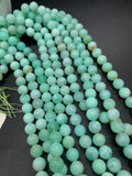 Chrysoprase Round Beads • 8 mm Size • Code #06 •  AA quality • Length 40 Cm • Natural Chrysoprase beads • Origin Australia