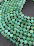 Chrysoprase Round Beads • 8 mm Size • Code #08 • AAA quality • Green Color • Length 40 Cm • Natural Chrysoprase beads • Origin Australia