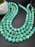 Chrysoprase Round Beads • 11- 11.50 mm Size • Code #10 • AAAA quality • Length 40 Cm • Natural Chrysoprase beads • Origin Australia