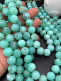 Chrysoprase Round Beads • 12 mm Size • Code #12 •  AAA quality • Length 40 Cm • Natural Chrysoprase beads • Origin Australia