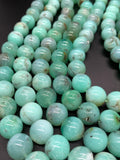 Chrysoprase Round Beads • 14- 14.50 mm Size • Code #15 •  AAA quality • Length 40 Cm • Natural Chrysoprase beads • Origin Australia