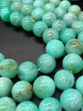 Chrysoprase Round Beads • 15- 17 mm Graduated Size • Code #16 •  AAA quality • Length 40 Cm • Natural Chrysoprase beads • Origin Australia