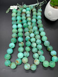 Chrysoprase Round Beads • 15 mm Size • Code #17 •  AAA quality • Length 40 Cm • Natural Chrysoprase beads • Origin Australia