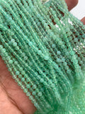 Chrysoprase Round Beads • 3 mm Size • AAAA quality • Length 40 Cm • Natural Chrysoprase beads • Origin Australia