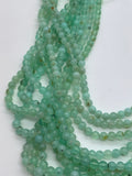 Chrysoprase Round Beads • 4 mm Size • AA quality • Length 40 Cm • Natural Chrysoprase beads • Origin Australia