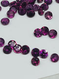 3MM Rhodolite Garnet Round Faceted ,Pack of 8 pcs - Rhodolite Garnet Cut Cabochon - Garnet Loose Stone -AAA Quality Stones , Purple Garnet