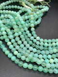 Chrysoprase Round Beads • 5.5 mm Size • AAA quality • Length 40 Cm • Natural Chrysoprase beads • Origin Australia