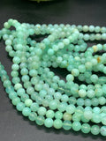 Chrysoprase Round Beads • 5.5 mm Size • AAA quality • Length 40 Cm • Natural Chrysoprase beads • Origin Australia