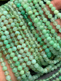 Chrysoprase Round Beads • 5.5 mm Size • AA quality • Length 40 Cm • Natural Chrysoprase beads • Origin Australia