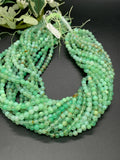 Chrysoprase Round Beads • 5.5 mm Size • AA quality • Length 40 Cm • Natural Chrysoprase beads • Origin Australia