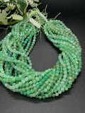 Chrysoprase Round Beads • 5.5 mm Size • AA quality • Length 40 Cm • Natural Chrysoprase beads • Origin Australia