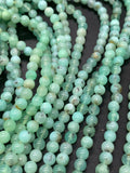 Chrysoprase Round Beads • 6 mm Size • AA quality • Length 40 Cm • Natural Chrysoprase beads • Origin Australia