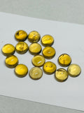 8MM Beer Quartz Cabochons, AAA Quality , Pack of 6 Pcs. Loose cabochon