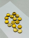 8MM Beer Quartz Cabochons, AAA Quality , Pack of 6 Pcs. Loose cabochon