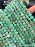 Chrysoprase Round Beads • 7 mm Size • AA quality • Length 40 Cm • Natural Chrysoprase beads • Origin Australia