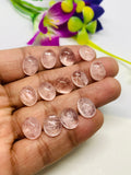 Morganite Oval Cabochon • 10x14 mm Size • Pack of 1 Pcs • AAA Quality • Natural Morganite Cabochon • Morganite Cabs