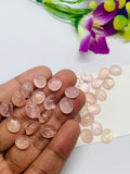 Morganite Oval Cabochon • 10x12 mm Size • Pack of 2 Pcs • AAA Quality • Natural Morganite Cabochon • Morganite Cabs