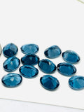 Blue Topaz Faceted Oval - 8x10 mm Size - AAA Quality - Pack 1 Piece - Natural London Blue Topaz Stone - Loose gemstone