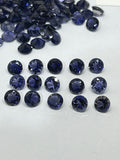 Iolite Round 7MM Faceted • Pack of 2 Pcs • AAA Quality • Iolite Round Cut Stone • Iolite Stones